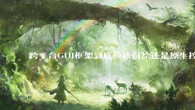跨平台GUI框架到底应该自绘还是原生控件绑定？
